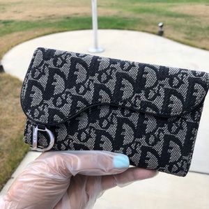 CHRISTIAN DIOR SADDLE WALLET